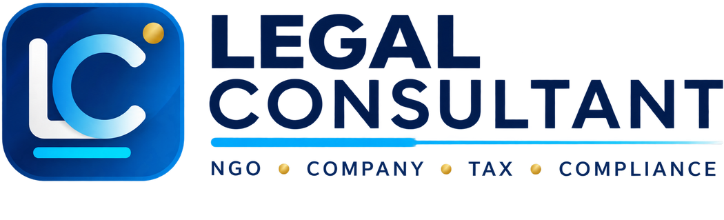 Legal Consultant – NGO, Company, Tax and Compliance Services