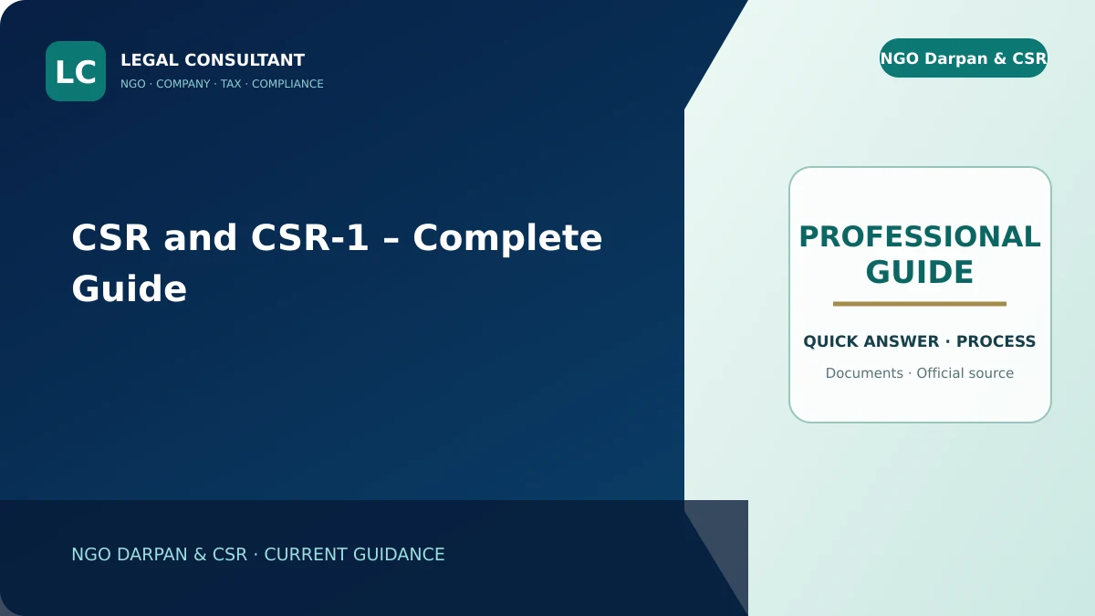 CSR and CSR-1 – Complete Guide