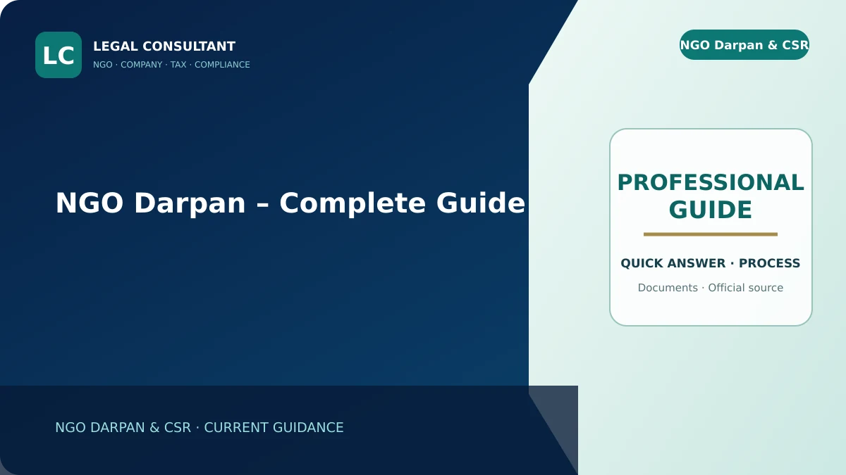 NGO Darpan – Complete Guide