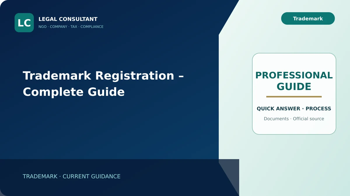 Trademark Registration – Complete Guide